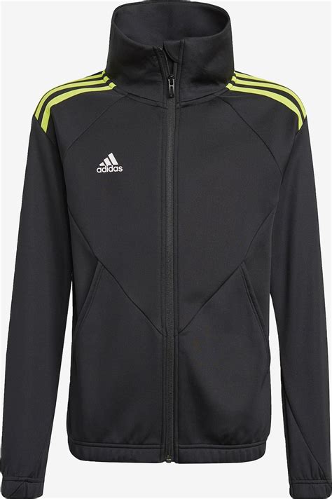 adidas trainingsjacke schwarz gelb|Schwarze Trainingsjacken .